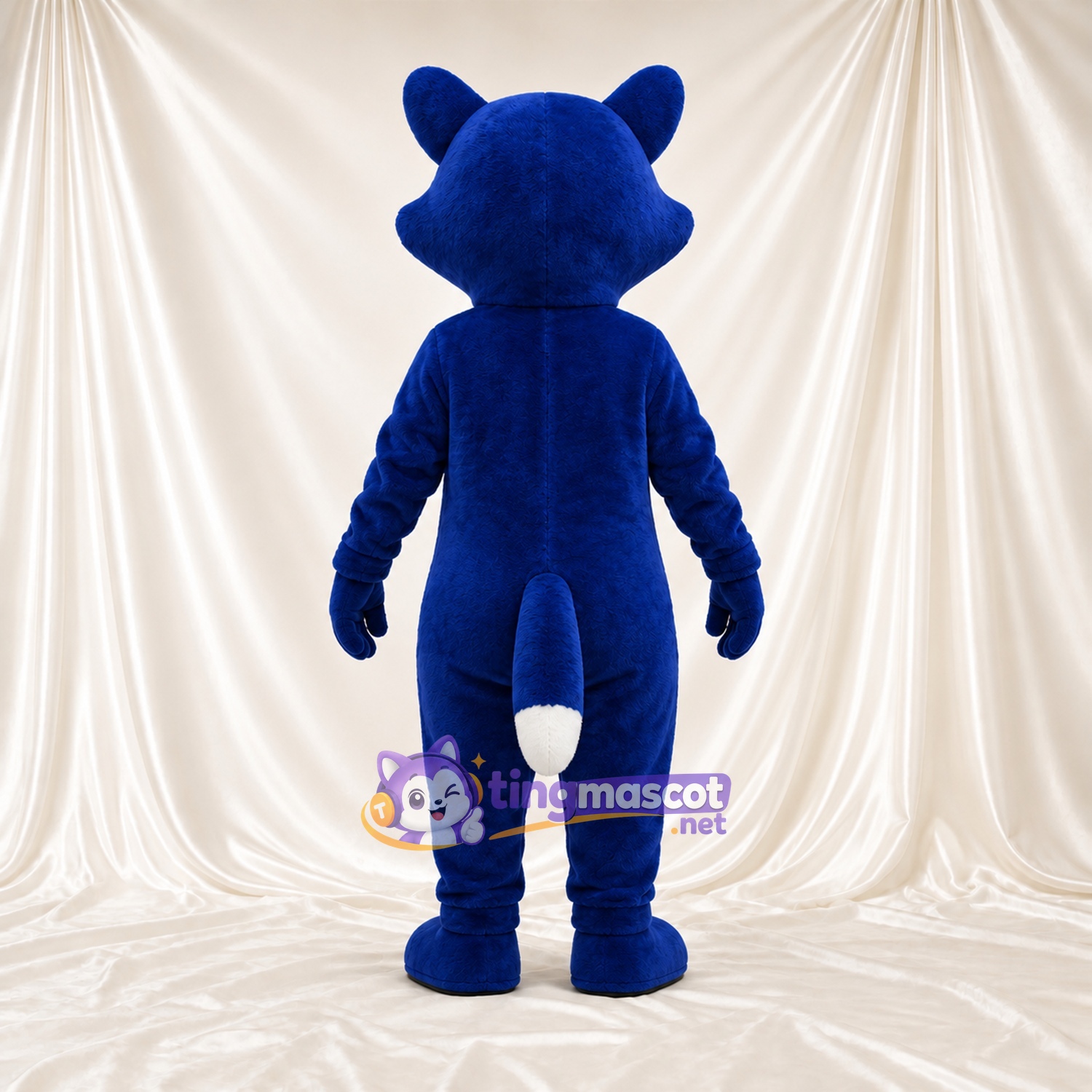 Blue and White Raccoon Mascot Costume Blue and White Raccoon Mascot Costume