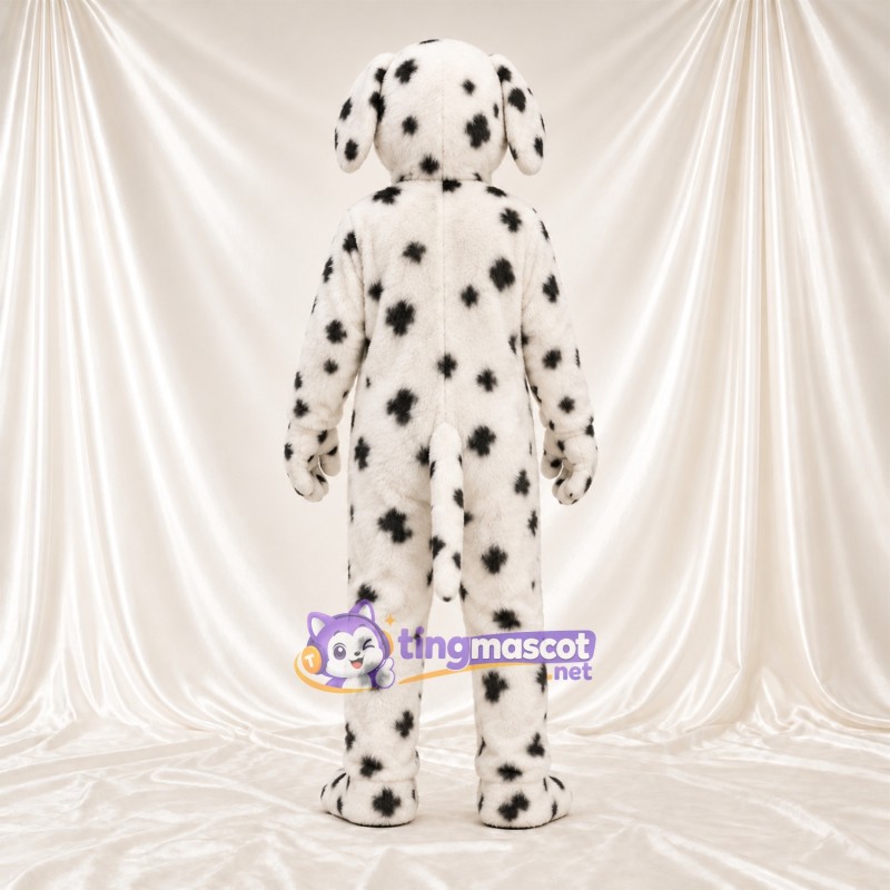 Costume de mascotte Dalmatien – noir / blanc – Bouche ouverte; Taches (noir) Costume de mascotte Dalmatien – noir / blanc – Bouche ouverte; Taches (noir)