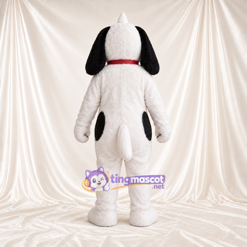 Black and White Dalmatian Mascot Costume - Head Tuft and Red Collar Black and White Dalmatian Mascot Costume - Head Tuft and Red Collar