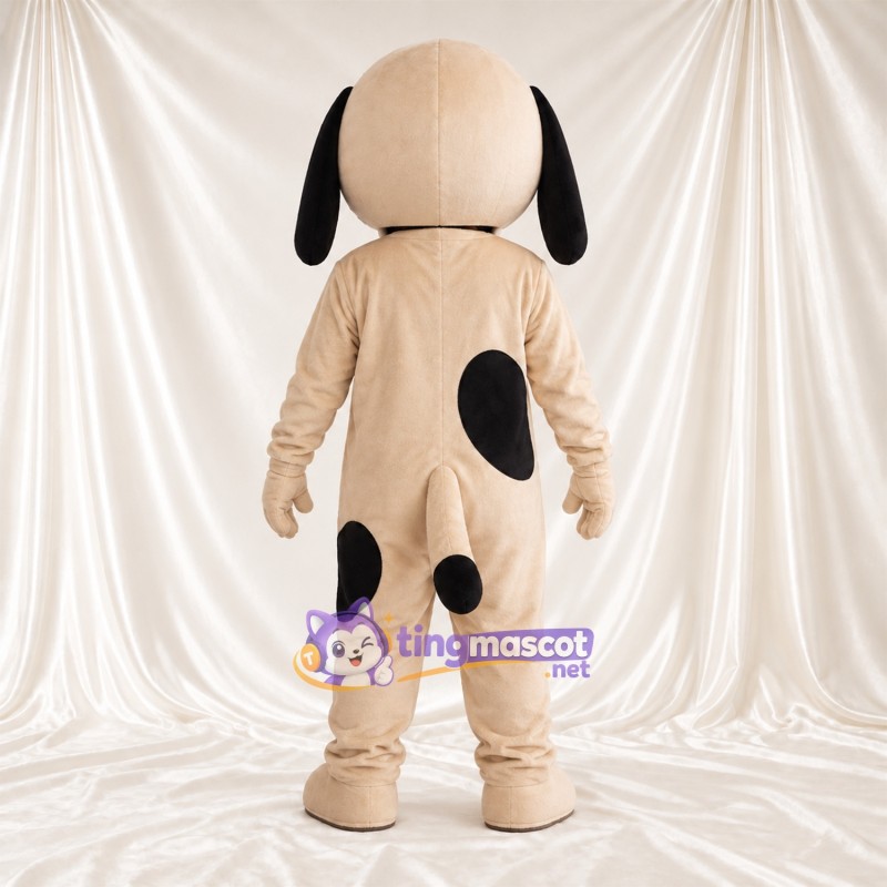 Maskottchenkostüm Dalmatiner – creme / schwarz – Schlappohren (schwarz); Flecken (schwarz) Maskottchenkostüm Dalmatiner – creme / schwarz – Schlappohren (schwarz); Flecken (schwarz)
