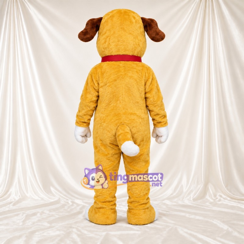 Costume de mascotte Chien – jaune / blanc