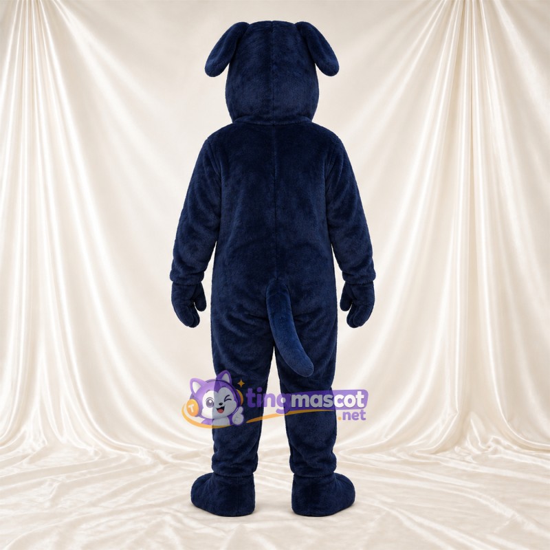 Costume de mascotte Chien – bleu – Oreilles tombantes; Langue (rose) Costume de mascotte Chien – bleu – Oreilles tombantes; Langue (rose)