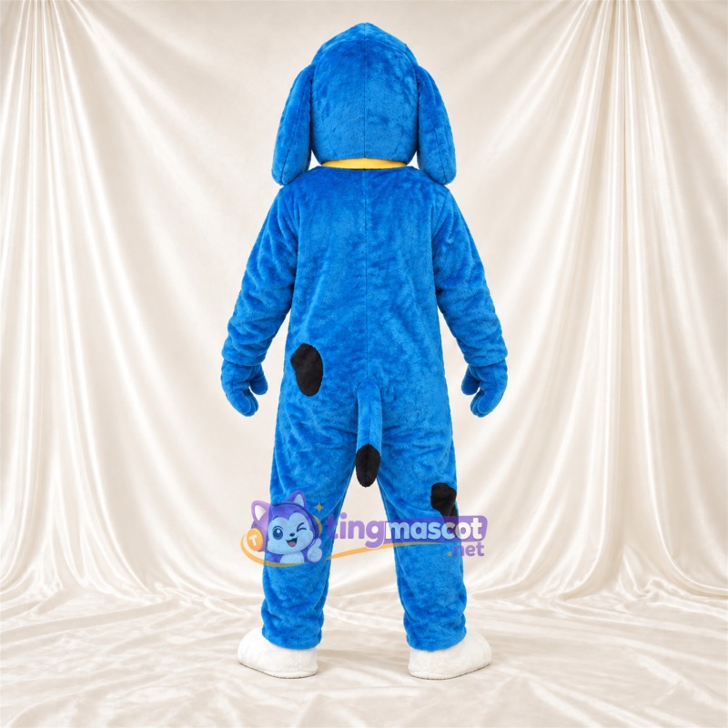 Costume de mascotte Chien – bleu – Taches (noir) Costume de mascotte Chien – bleu – Taches (noir)
