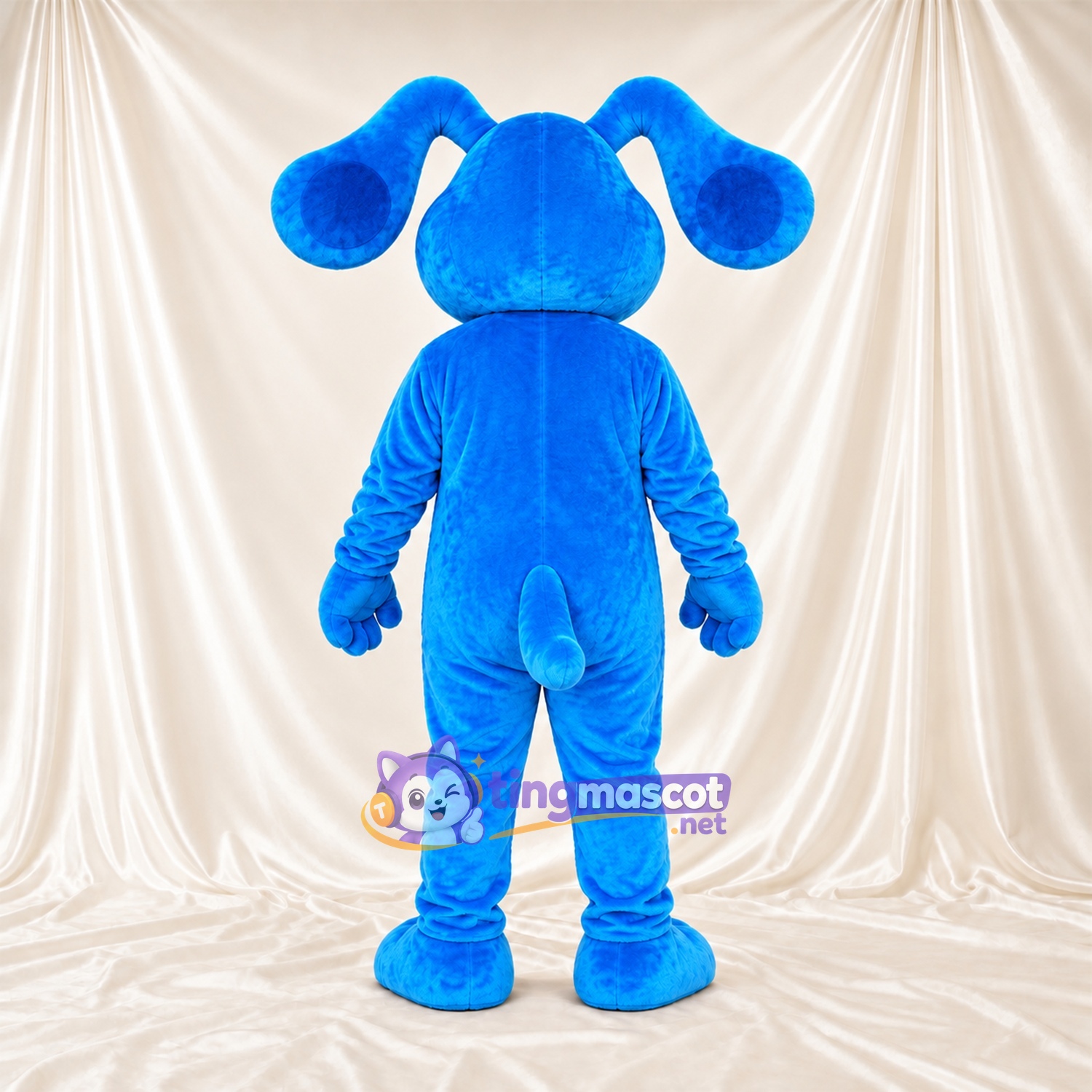 Costume de mascotte Chien – bleu – Oreilles tombantes; Coussinets (bleu) Costume de mascotte Chien – bleu – Oreilles tombantes; Coussinets (bleu)