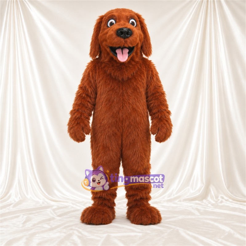 Maskottchenkostüm Hund – braun – Zottelfell Maskottchenkostüm Hund – braun – Zottelfell