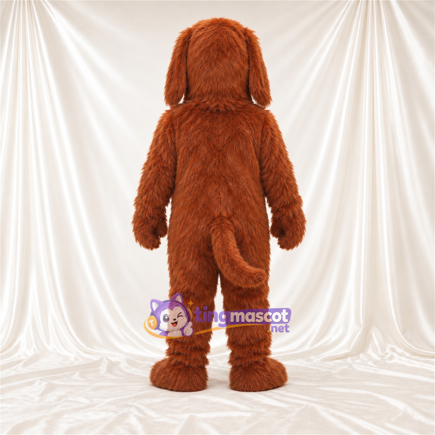 Maskottchenkostüm Hund – braun – Zottelfell Maskottchenkostüm Hund – braun – Zottelfell