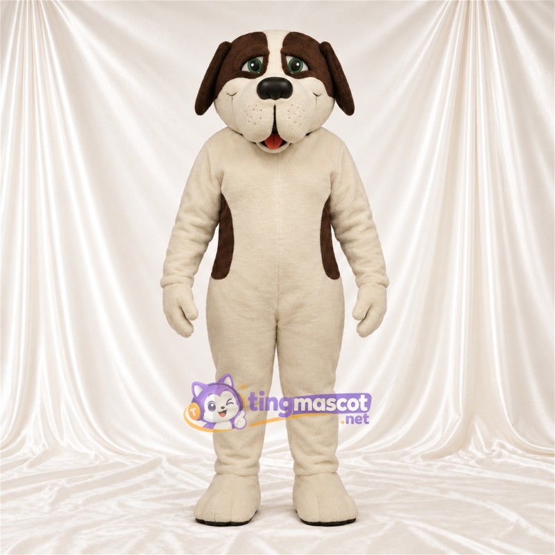 Costume de mascotte Chien – crème / marron Costume de mascotte Chien – crème / marron