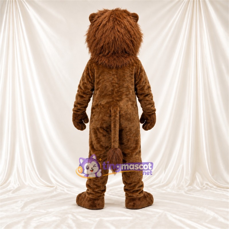 Costume de mascotte Lion – marron – Barbe (blanc); Moustaches (blanc) Costume de mascotte Lion – marron – Barbe (blanc); Moustaches (blanc)