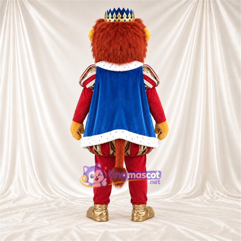 Costume de mascotte Lion – marron – Couronne; Cape Costume de mascotte Lion – marron – Couronne; Cape