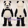 Black and Cream Panda Mascot Costume