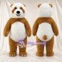 Costume de mascotte Panda – marron / blanc – Ventre (blanc); Griffes (blanc)