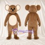 Brown Koala Mascot Costume - Cream Belly and Cream Inner Ears