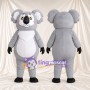 Costume de mascotte Koala – gris – Bandana (blanc)