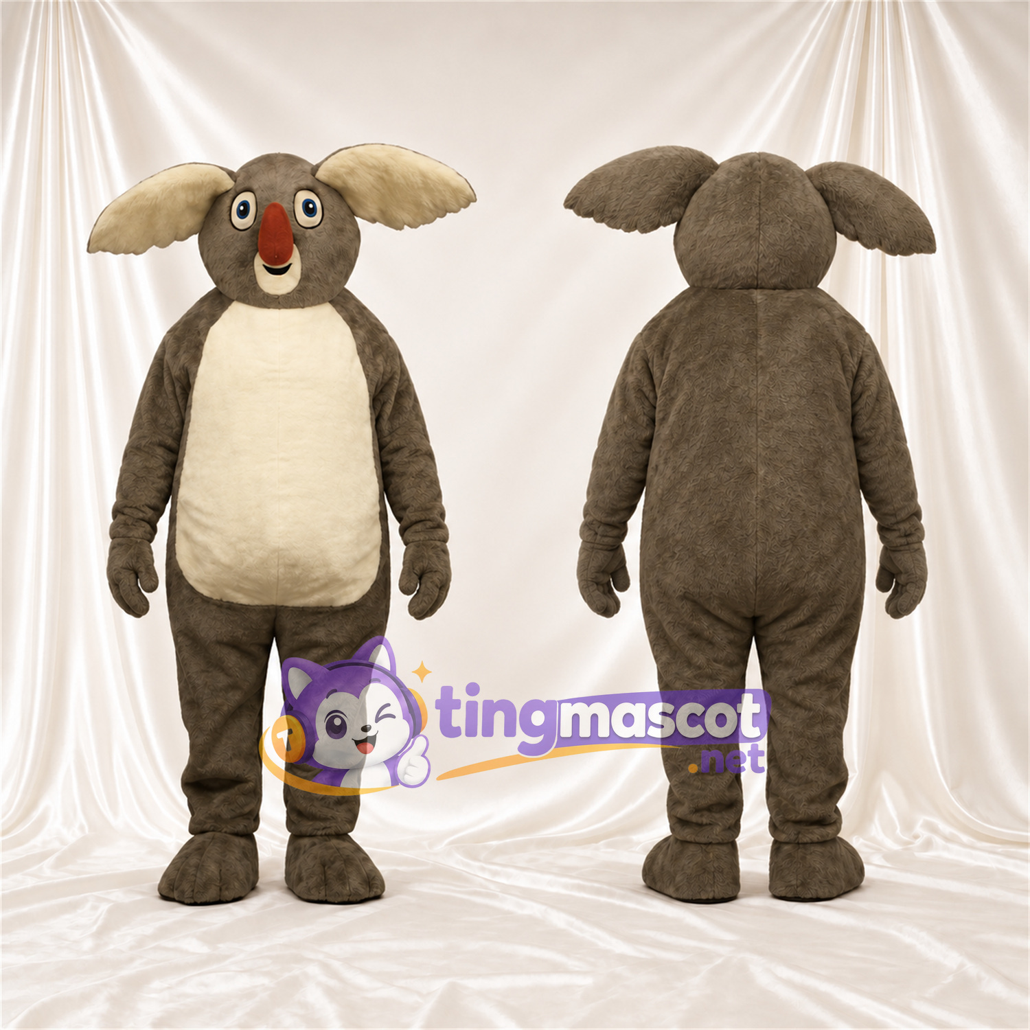 Brown Koala Mascot Costume - Cream Belly Brown Koala Mascot Costume - Cream Belly