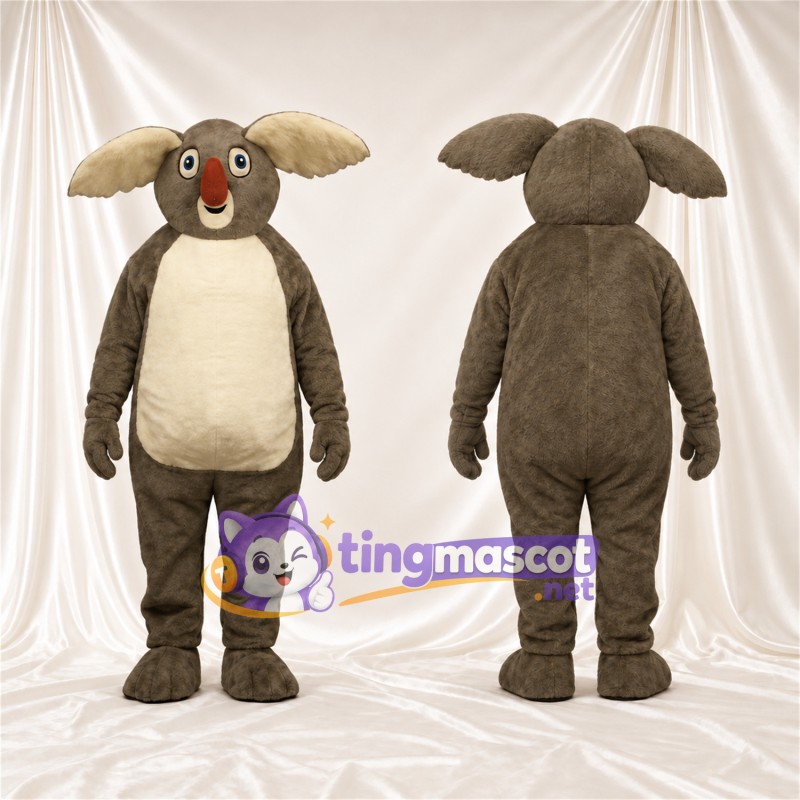 Brown Koala Mascot Costume - Cream Belly