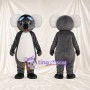 Black and White Koala Mascot Costume - Blue Goggles