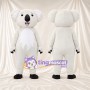Costume de mascotte Koala – blanc – Feuille; Ventre (blanc)
