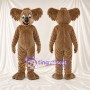 Brown Koala Mascot Costume - Blue Eyes and Shaggy Fur