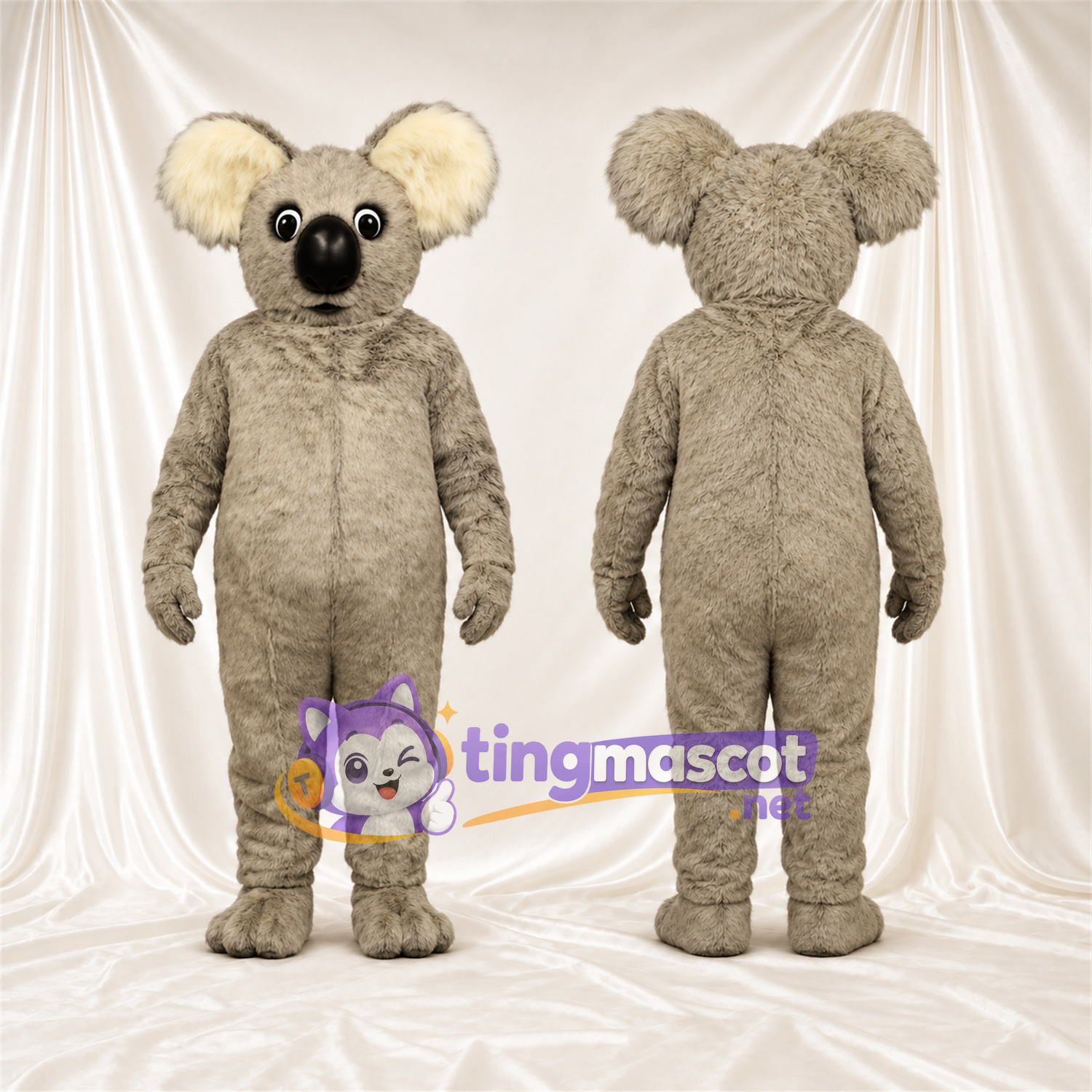 Costume de mascotte Koala – brun clair Costume de mascotte Koala – brun clair