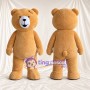 Costume de mascotte Nounours – brun clair – Oreilles; Museau (blanc)