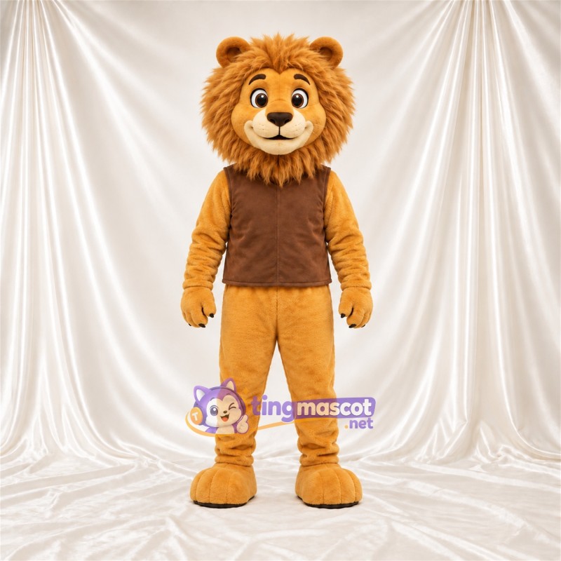Costume de mascotte Lion – brun clair – Chemise Costume de mascotte Lion – brun clair – Chemise