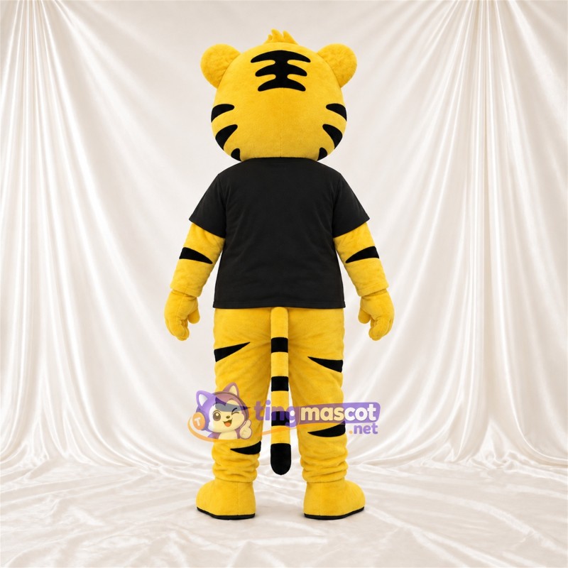 Costume de mascotte Tigre – jaune – Chemise (noir) Costume de mascotte Tigre – jaune – Chemise (noir)