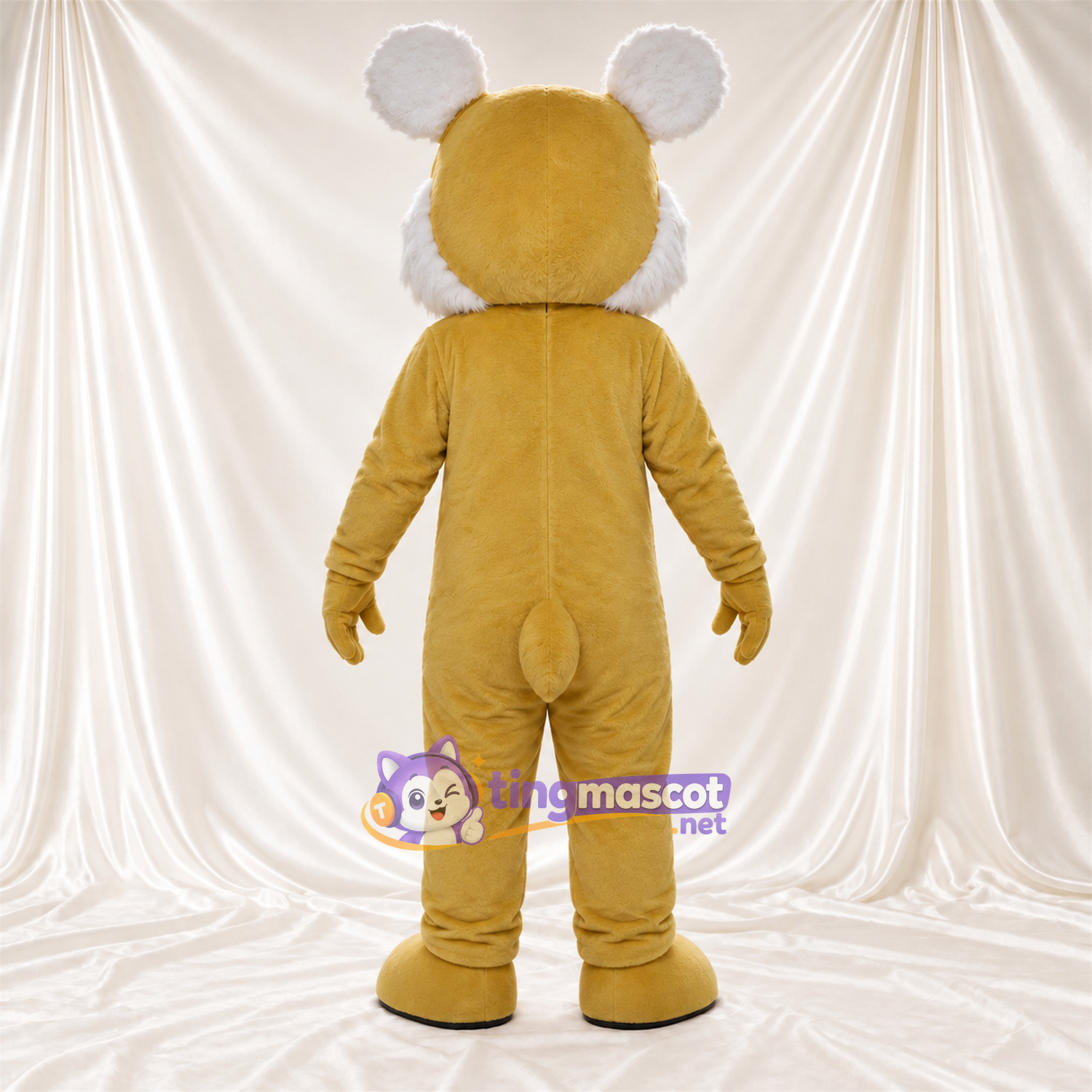 Costume de mascotte Souris – jaune / blanc