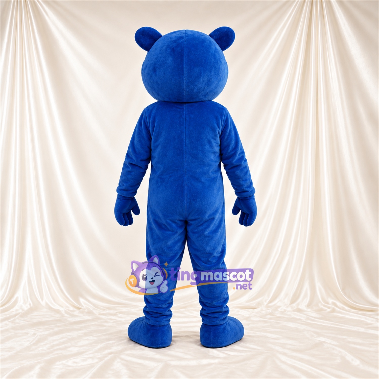 Costume de mascotte Panthère – bleu – Bouche ouverte; Orteils (blanc) Costume de mascotte Panthère – bleu – Bouche ouverte; Orteils (blanc)