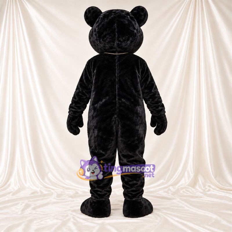 Maskottchenkostüm Panther – schwarz – Schnurrhaare (weiß) Maskottchenkostüm Panther – schwarz – Schnurrhaare (weiß)