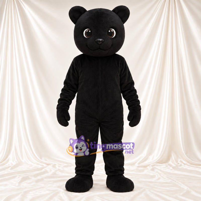 Costume de mascotte Panthère – noir – Bouche fermée; Tête Costume de mascotte Panthère – noir – Bouche fermée; Tête