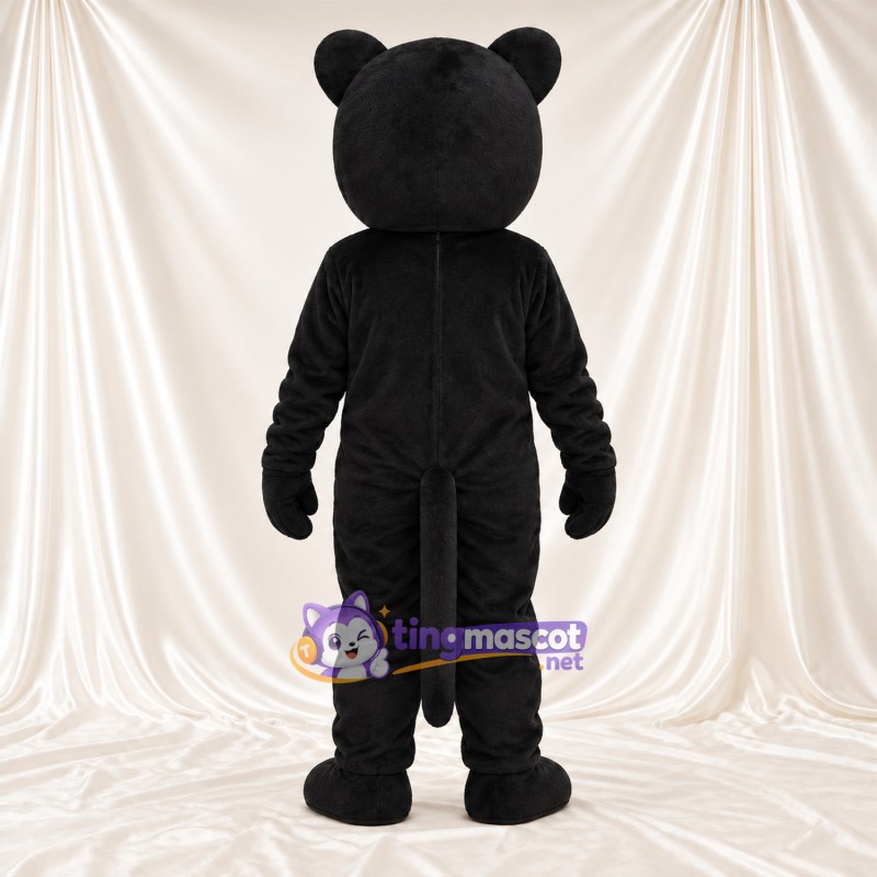 Costume de mascotte Panthère – noir – Bouche fermée; Tête Costume de mascotte Panthère – noir – Bouche fermée; Tête