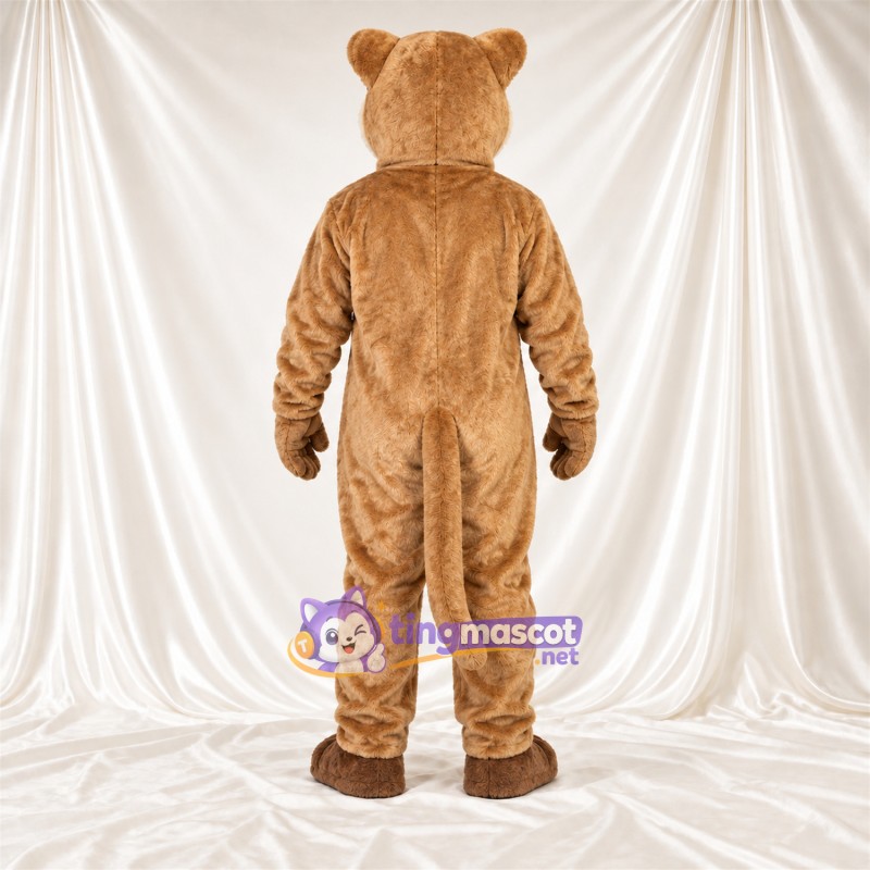 Costume de mascotte Puma – brun clair – Longue queue; Museau (blanc) Costume de mascotte Puma – brun clair – Longue queue; Museau (blanc)