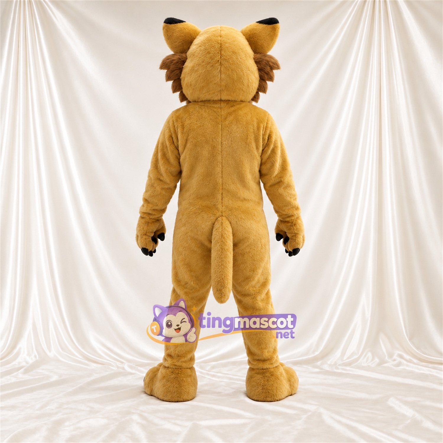 Costume de mascotte Chat sauvage – brun clair – Pointes des oreilles; Touffes sur les joues Costume de mascotte Chat sauvage – brun clair – Pointes des oreilles; Touffes sur les joues