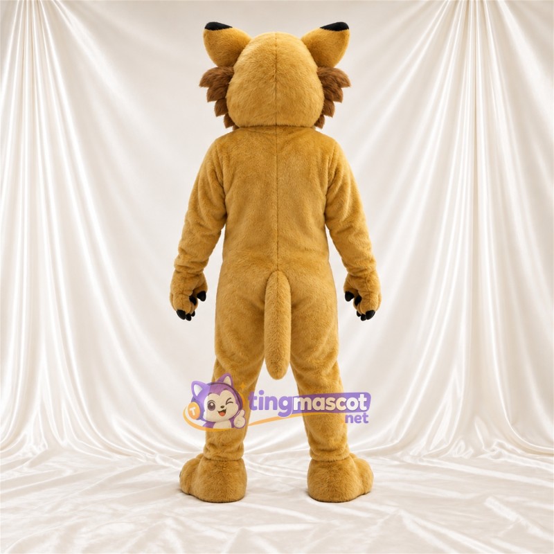 Costume de mascotte Chat sauvage – brun clair – Pointes des oreilles; Touffes sur les joues Costume de mascotte Chat sauvage – brun clair – Pointes des oreilles; Touffes sur les joues