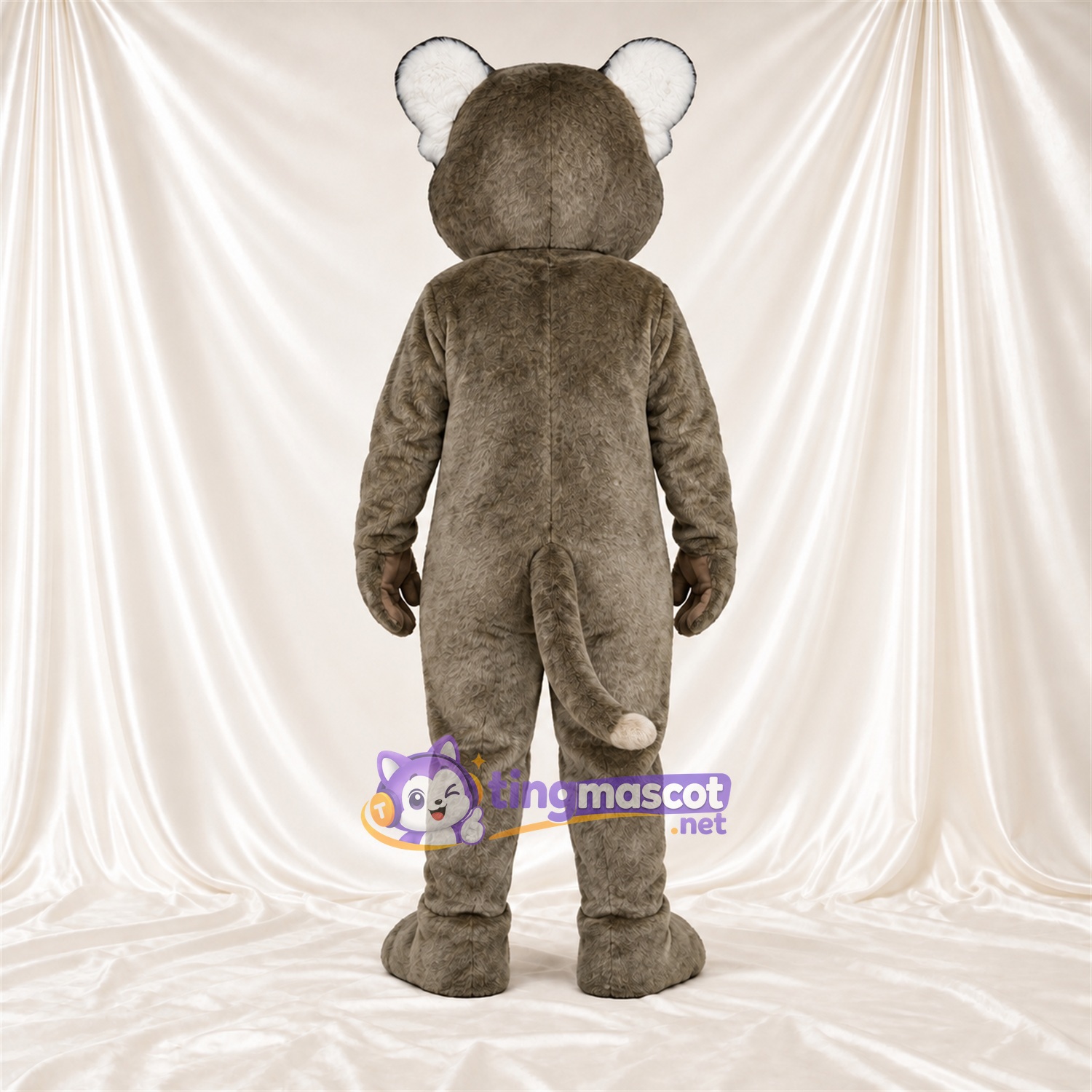 Gray Cougar Mascot Costume Gray Cougar Mascot Costume