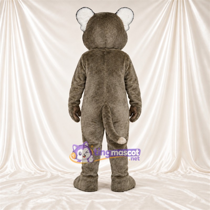 Gray Cougar Mascot Costume Gray Cougar Mascot Costume