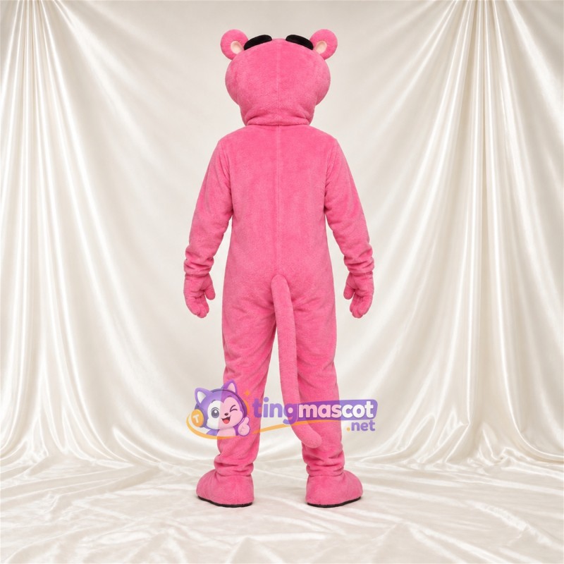 Pink Panther Mascot Costume - Cream Belly and White Whiskers Pink Panther Mascot Costume - Cream Belly and White Whiskers
