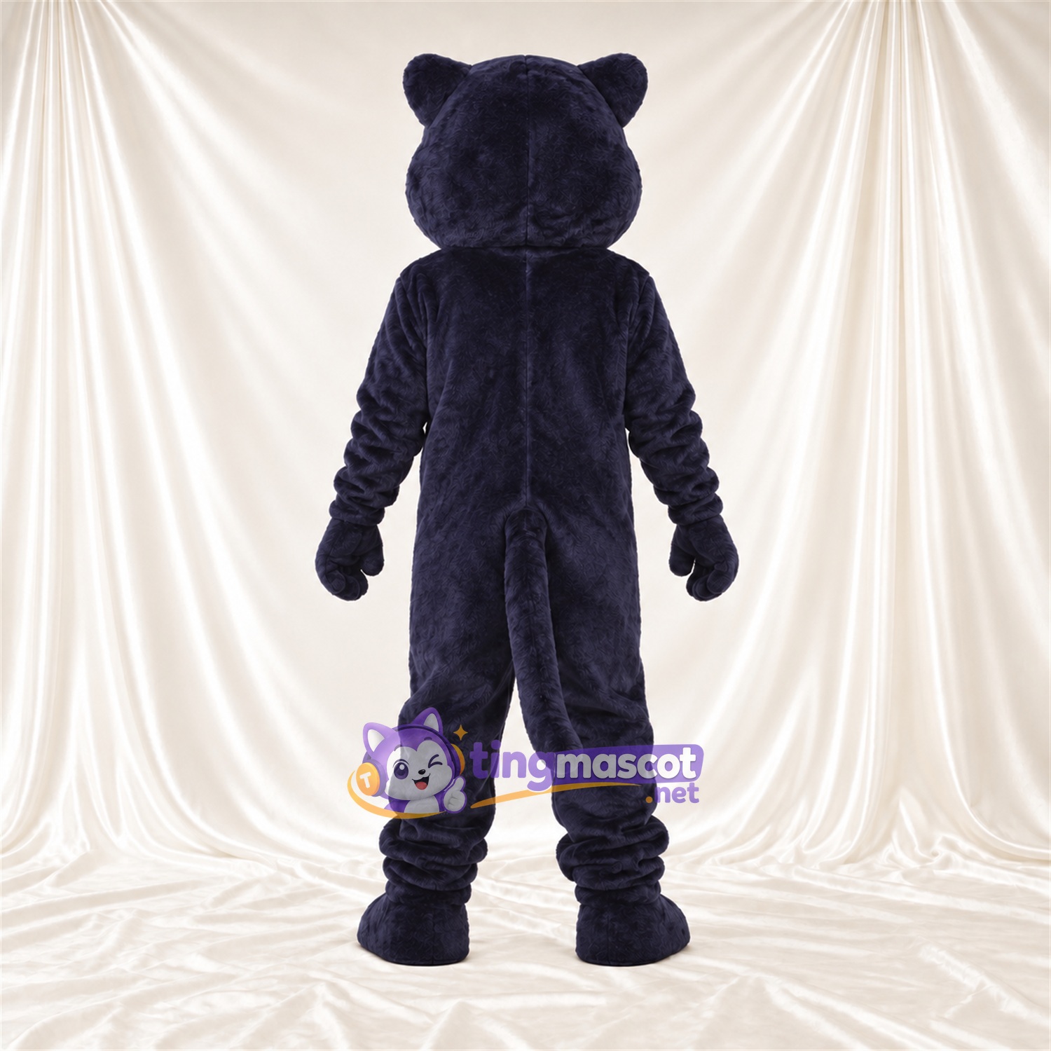Costume de mascotte Panthère – bleu – Sourcils inclinés; Fourrure hirsute Costume de mascotte Panthère – bleu – Sourcils inclinés; Fourrure hirsute