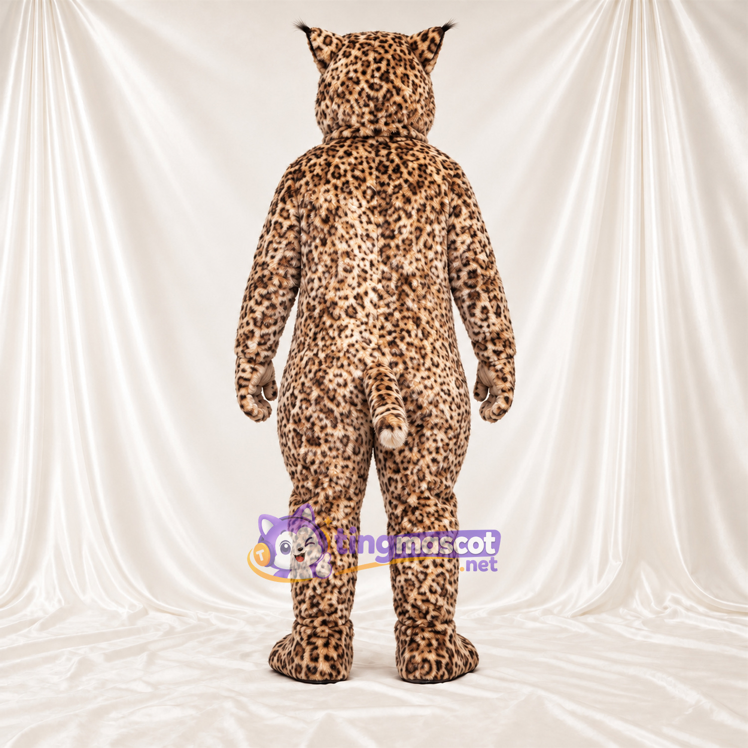Costume de mascotte Léopard – orange / noir Costume de mascotte Léopard – orange / noir