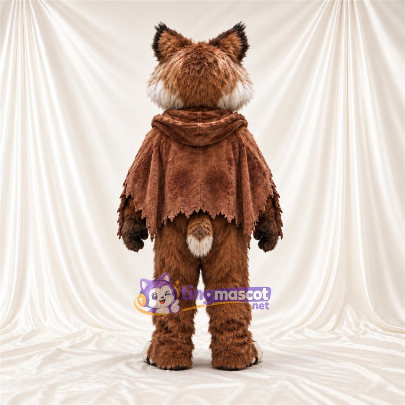 Costume de mascotte Lynx – brun clair – Cape (marron) Costume de mascotte Lynx – brun clair – Cape (marron)