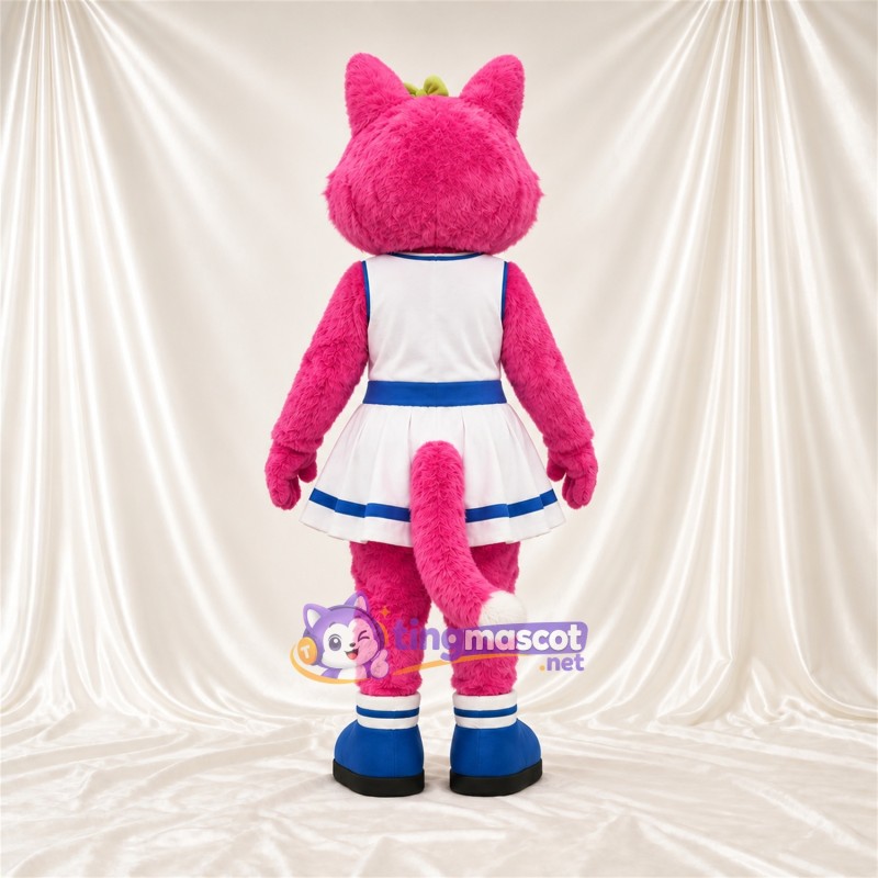 Costume de mascotte Chat sauvage – rose – Robe Costume de mascotte Chat sauvage – rose – Robe