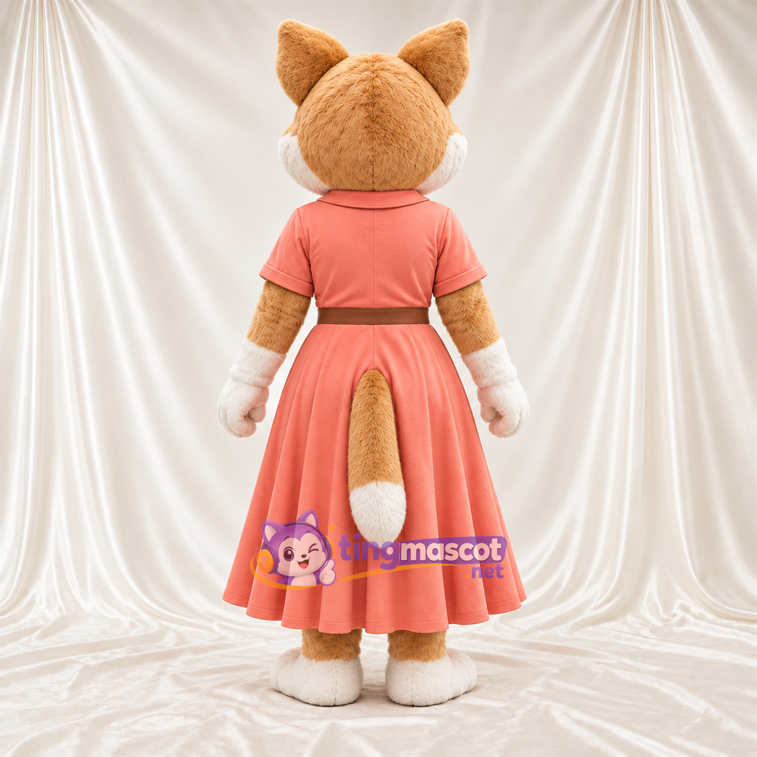 Costume de mascotte Renard – brun clair – Robe Costume de mascotte Renard – brun clair – Robe