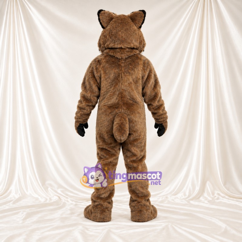 Costume de mascotte Lynx – brun clair – Gants (noir); Museau (blanc) Costume de mascotte Lynx – brun clair – Gants (noir); Museau (blanc)