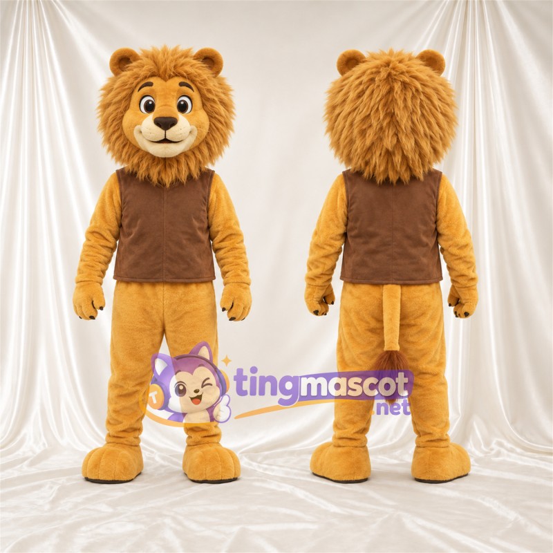Costume de mascotte Lion – brun clair – Chemise