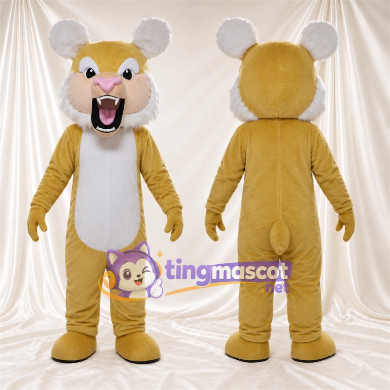 Costume de mascotte Souris – jaune / blanc