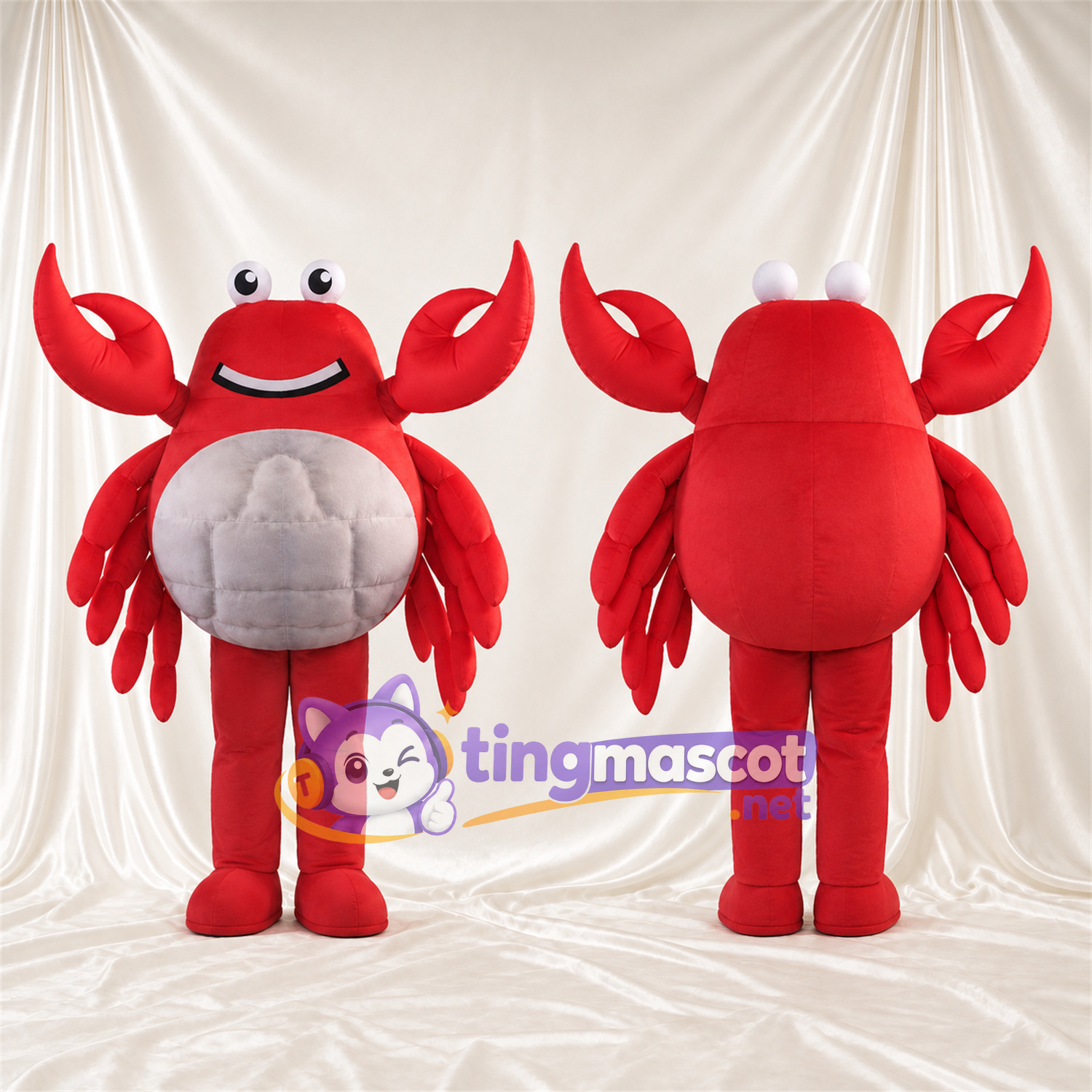 Costume de mascotte Crabe – rouge Costume de mascotte Crabe – rouge