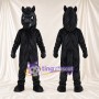 Black Horse Mascot Costume - Black Mane and Head Tuft