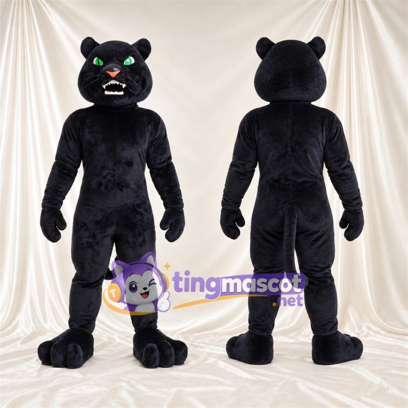 Black Panther Mascot Costume - Angled Eyebrows