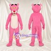 Pink Panther Mascot Costume - Cream Belly and White Whiskers