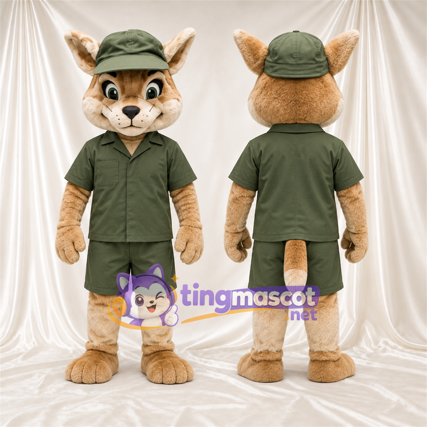 Costume de mascotte Renard – brun clair – Tenue Costume de mascotte Renard – brun clair – Tenue